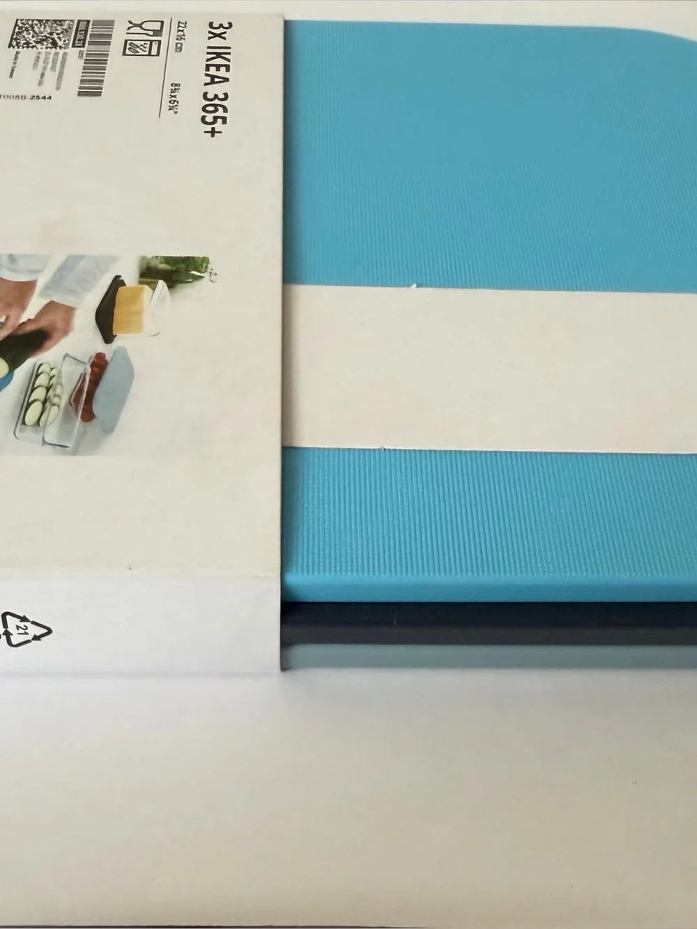 IKEA Textured Cutting Boards - Set of 3 - NWT- Aqua Blue,Navy Blue & Light Blue